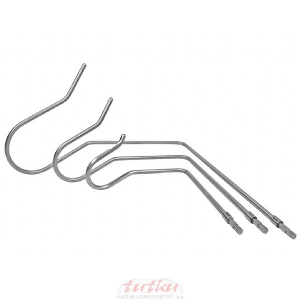 Set Of 6.5mm Nathanson Retractors With Hex Fitting (X-Long Tip Large and Medium) | Tutku Sağlık