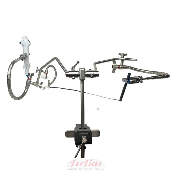 Mount Post with Dual Angled Swivel Bars and Rail Clamp | Mediflex | Tutku Sağlık